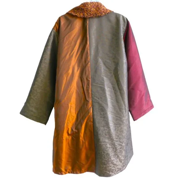 Staley Gretzinger 80s Oversized Jacket Boucle Art To Wear Lagenlook Patchwork